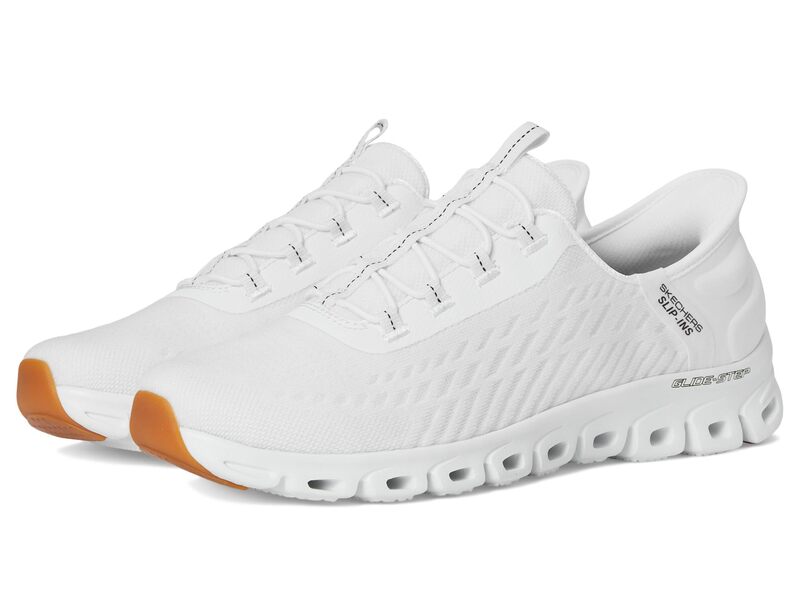 スケッチャーズ レディース シューズ スニーカー SKECHERS Glide Step Tranquility Hands Free Slip-Ins White Black ホワイト