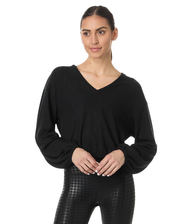 ビヨンドヨガ レディース トップス シャツ クロップド Beyond Yoga Soft Spoken Cropped Pullover Black ブラック