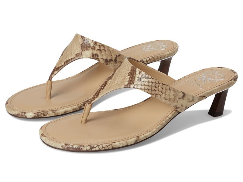 ヴィンスカムート レディース シューズ ヒール サンダル Vince Camuto Lina Thong Kitten Heel Sandals Taupe/Mid Taupe トープ