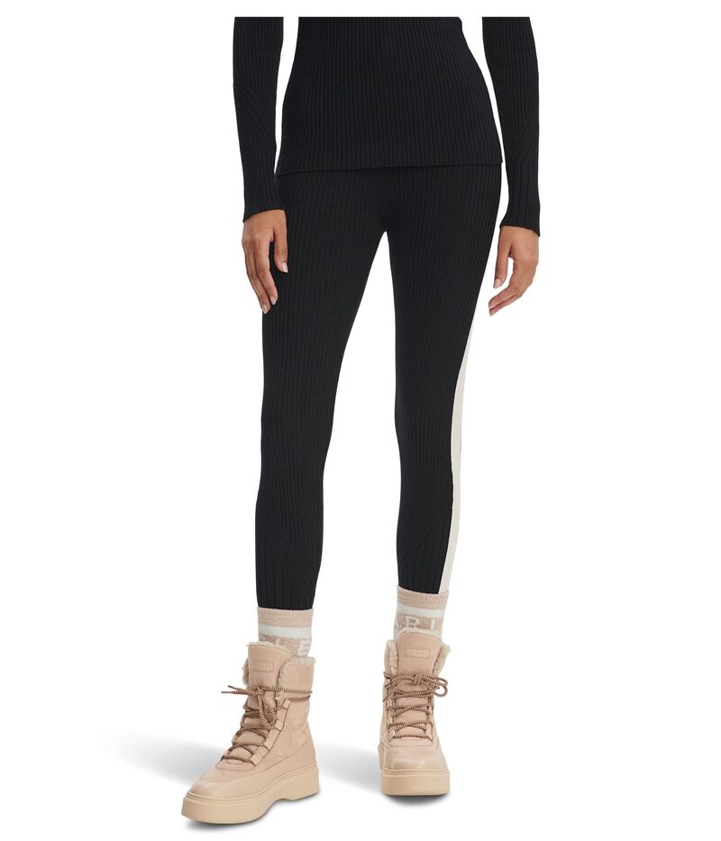 バーレイ レディース ボトムス カジュアルパンツ レギンス ニット Varley Aiden Knit Leggings Black ブラック｜ReVida 店