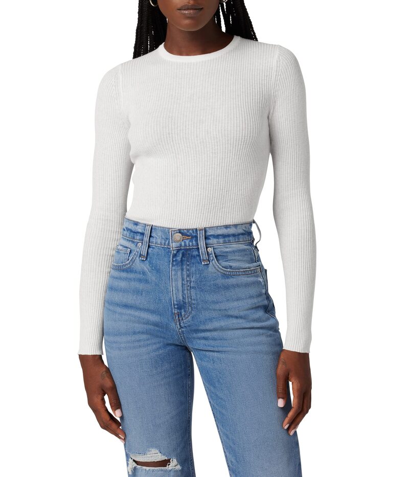 ハドソンジーンズ レディース アウター ニット・セーター Hudson Jeans Backeyhole Sweater Laser White ホワイト