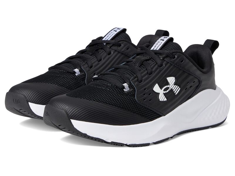 アンダーアーマー メンズ シューズ スニーカー Under Armour Charged Commit 4 Training Shoes Black/Anthracite/White ホワイト