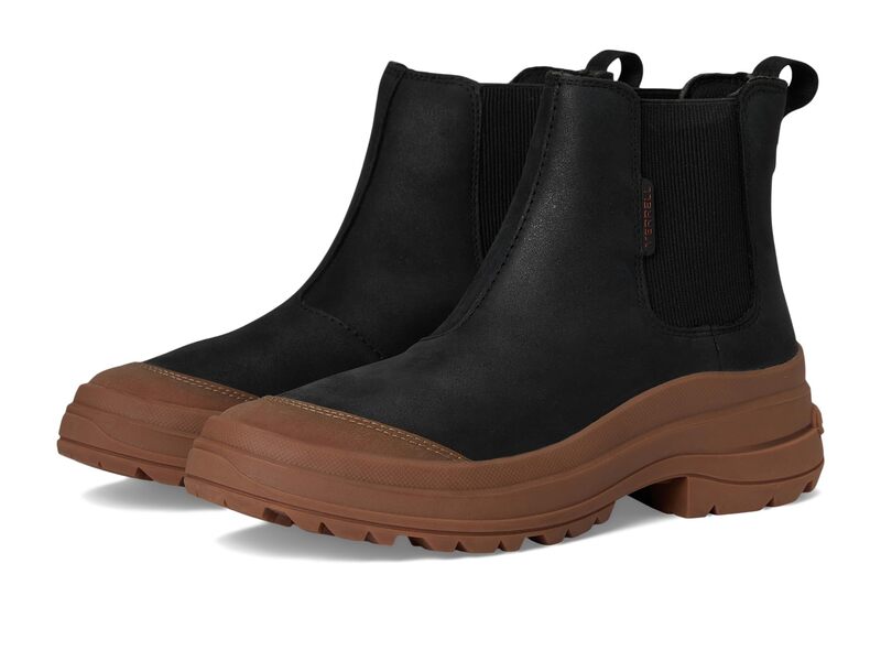 メレル レディース シューズ ブーツ・レインブーツ Merrell Harper Pull On Waterproof Black/Gum ブラック｜ReVida 店