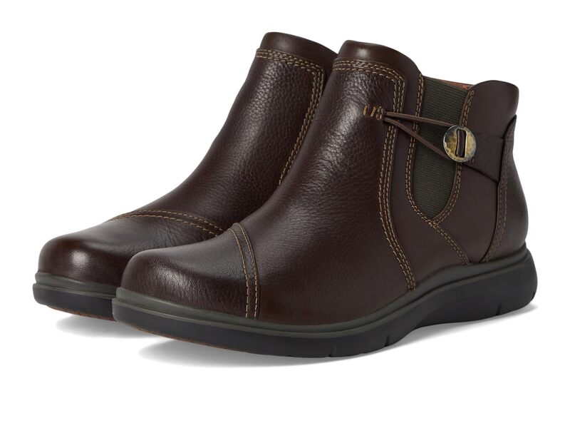 クラークス レディース シューズ ブーツ・レインブーツ Clarks Certina Joy Dark Brown Leather ブラウン