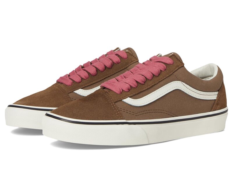 バンズ メンズ シューズ スニーカー Vans Old Skool Pop Brown/Pink ピンク