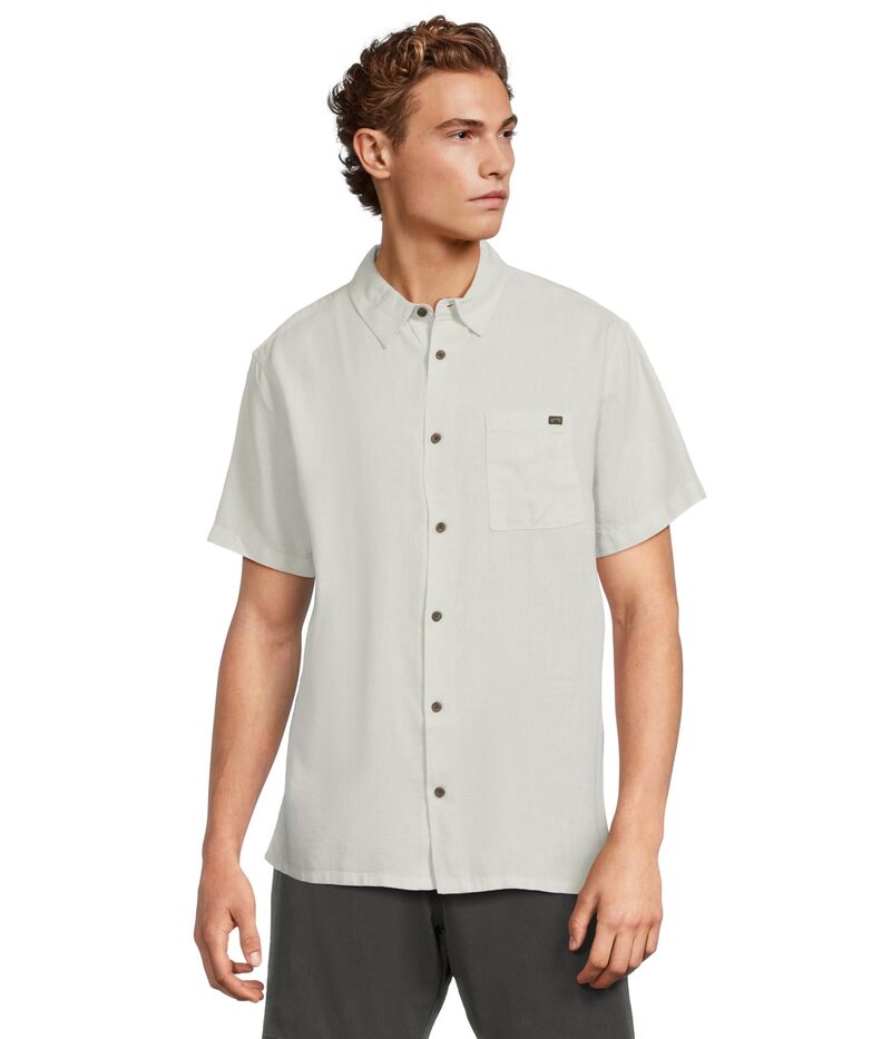 ビラボン メンズ トップス シャツ Billabong Ricardo Short Sleeve Ash Blue アッシュ