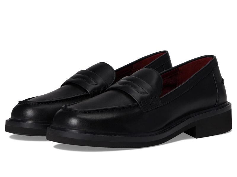 バイオニック レディース シューズ スリッポン・ローファー VIONICaitlin Black Leather 黒いこと ローファー-レディース靴