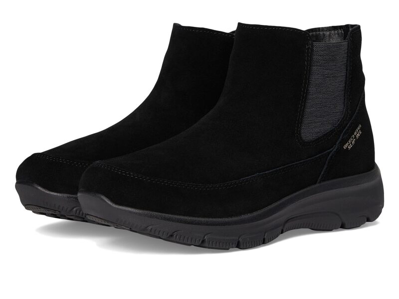 スケッチャーズ レディース シューズ ブーツ・レインブーツ SKECHERS Easy Going - Casual Icon Hands Free Slip-ins Black/Black ブラック