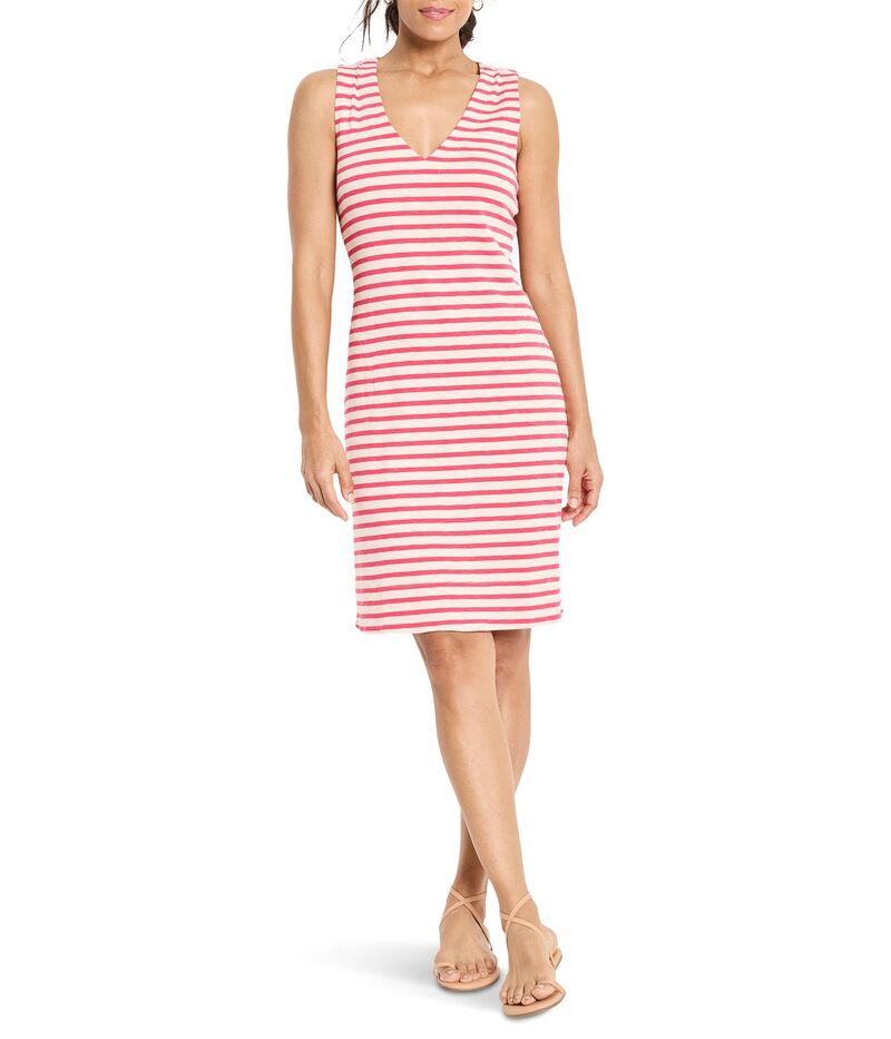 ニックプラスゾーイ レディース トップス ワンピース Vネック ノースリーブ NIC+ZOE Striped Sleeveless V-Neck Dress Pink Multi ピンク