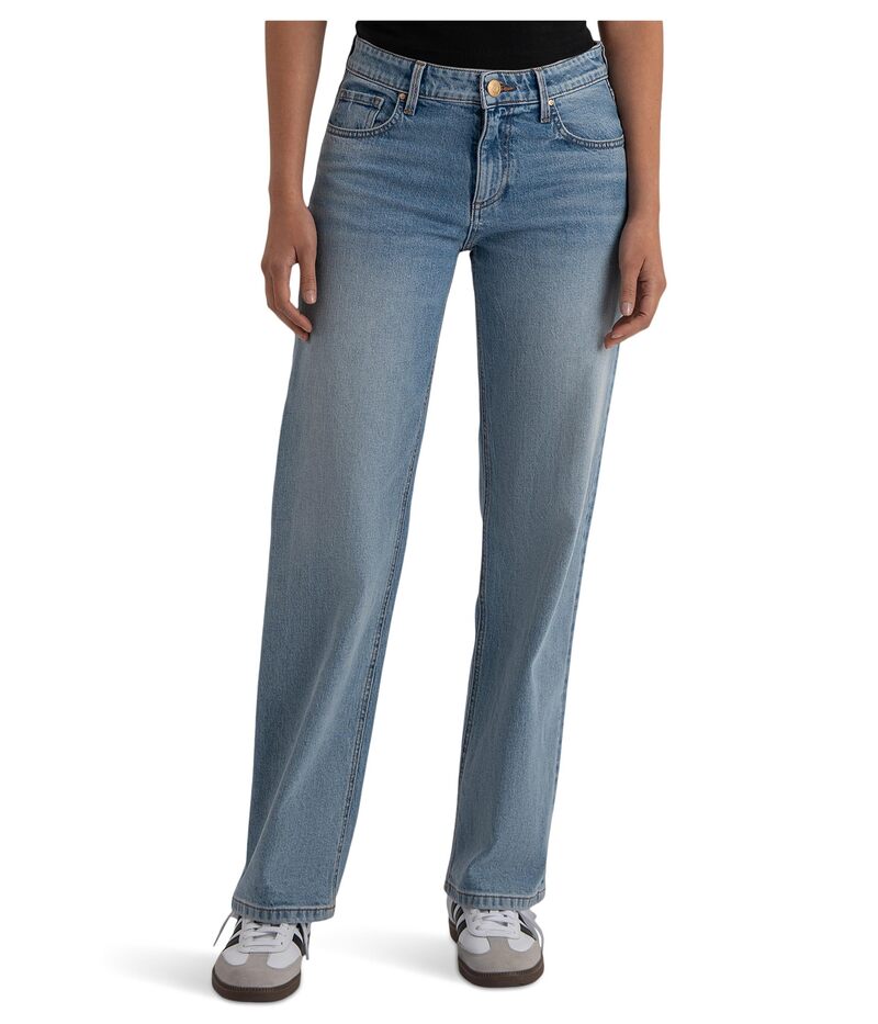 カットフロムザクロス レディース ボトムス デニムパンツ ストレート ローライズ KUT from the Kloth Selena Baggy Low Rise Straight Leg Clean Hem Bravery