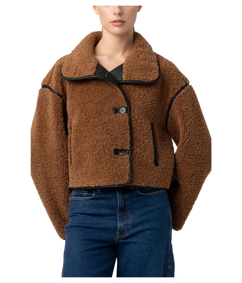 ブランクニューヨーク レディース アウター コート ジャケット Blank NYC Shearling Jacket Dirt Road|ReVida 店