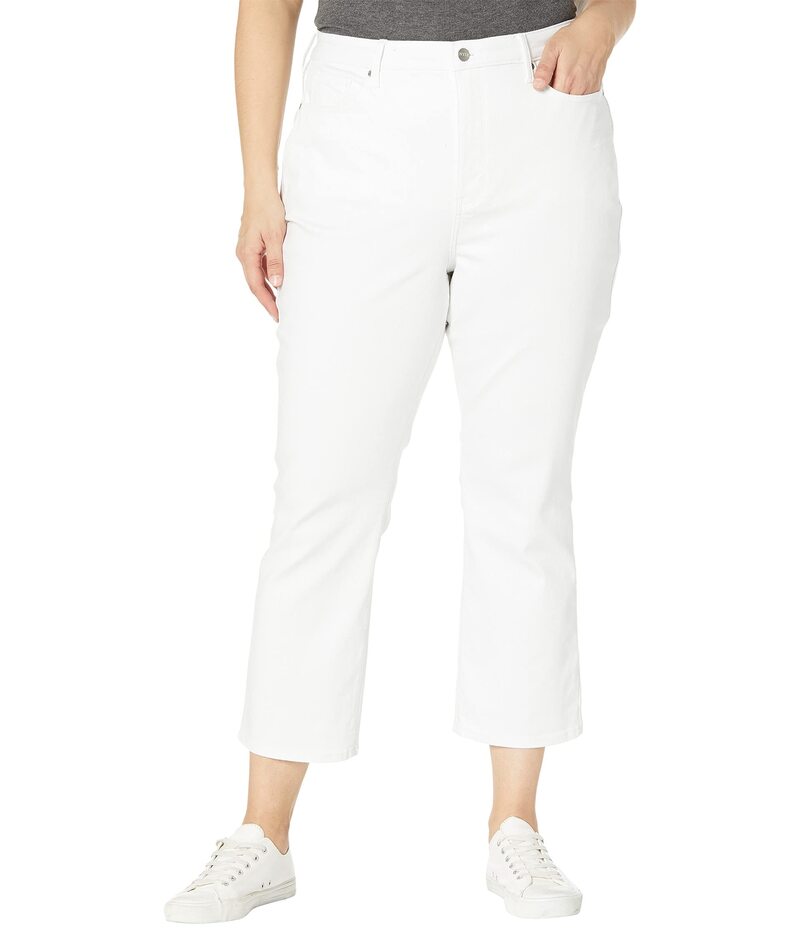 エヌワイディージェイ レディース ボトムス デニムパンツ プラスサイズ アンクル ブーツ ジーンズ NYDJ Plusize Slim Boot Ankle Jeans in Optic White ホワイト
