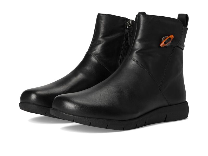 ホンブルグ帽ウォーク レディース シューズ ブーツ・レインブーツ SoftWalk Adelaide Black 黒いこと