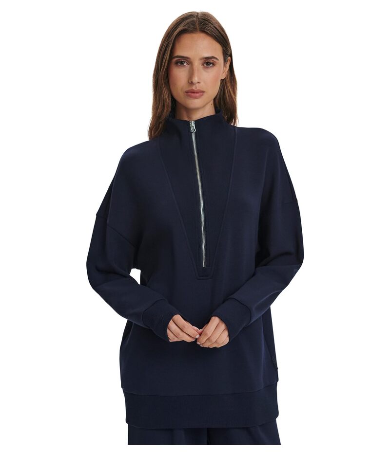 バーレイ レディース アウター パーカー・スウェット Varley Masie Longline Sweat Navy ネイビー
