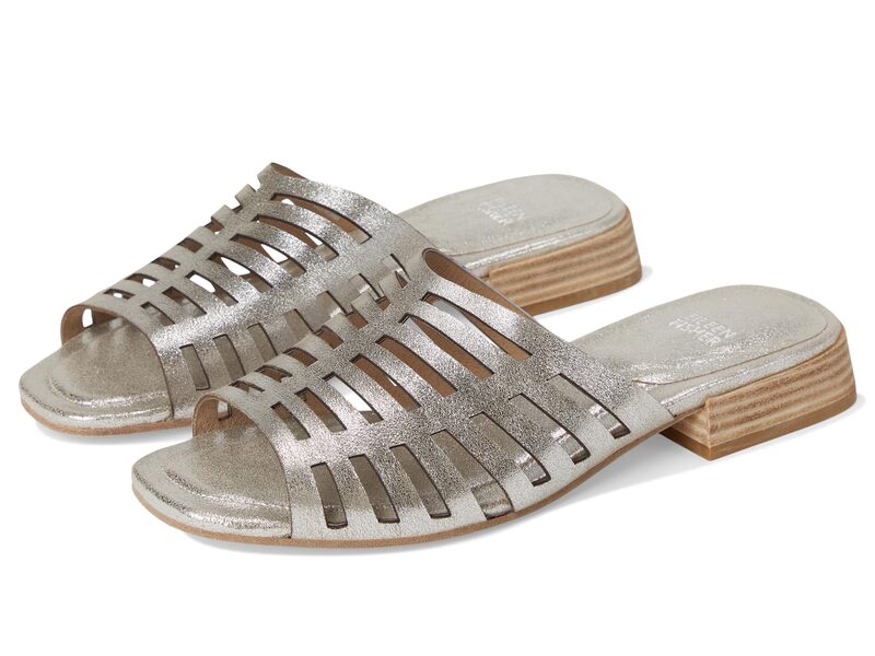 エイリーンフィッシャー レディース シューズ サンダル Eileen Fisher Fira Slide Platinum|ReVida 店