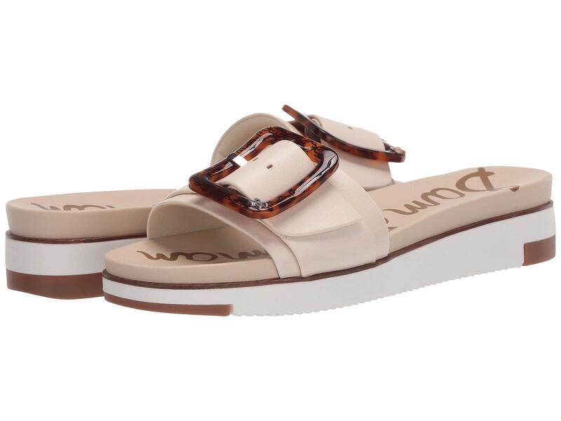 サムエデルマン レディース シューズ 踵 Sam Edelman Ariane Modern Ivory Heavy Texas Veg Leather 象牙色