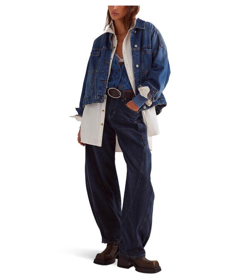 フリーピープル レディース アウター コート デニム ジャケット Free People Opal Swing Denim Jacket Gothe Blues デニム