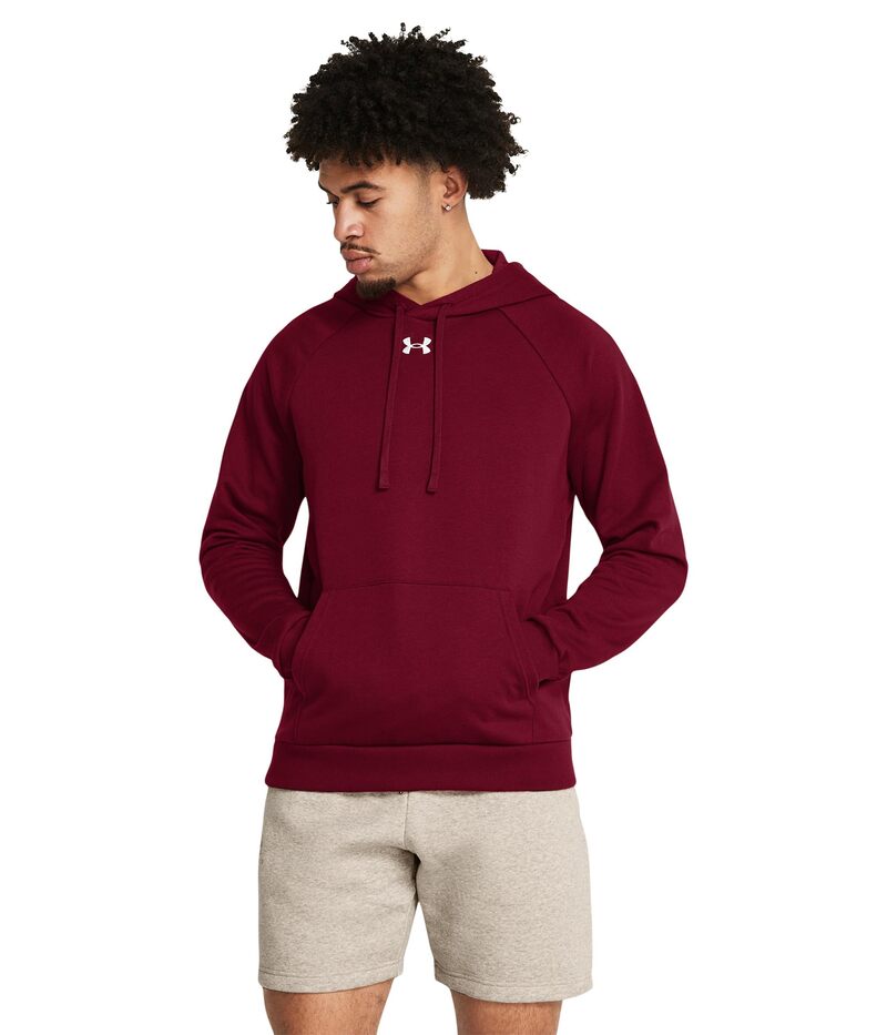 アンダーアーマー メンズ アウター パーカー・スウェット フリース Under Armourival Fleece Hoodie Cardinal/White 1 ホワイト