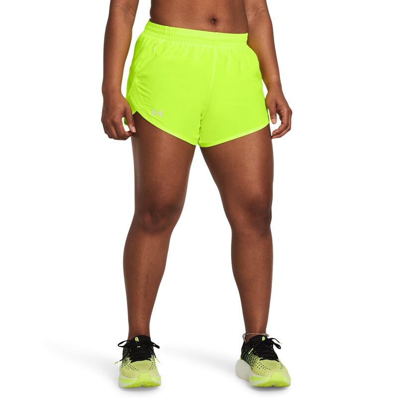 アンダーアーマー レディース ボトムス ハーフパンツ・ショーツ ショートパンツ Under Armour Fly By Shorts High-Vis Yellow/High-Vis Yellow/Reflective イエロー｜ReVida 店