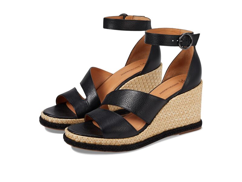 ジョンストンアンドマーフィー レディース シューズ ヒール アシンメトリー サンダル Johnston & Murphy Marciasymmetrical Sandal Black ブラック