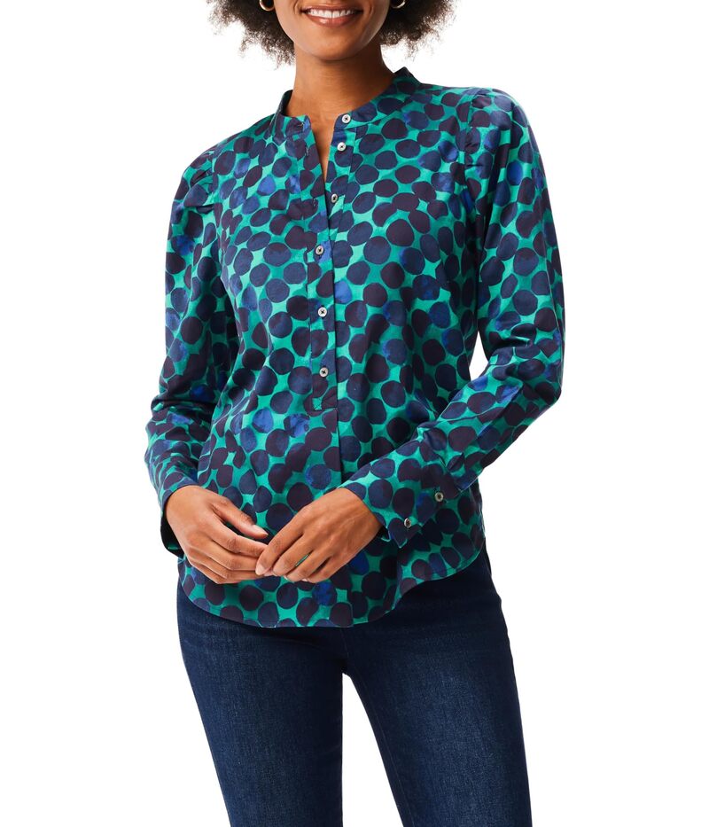 ニックプラスゾーイ レディース トップス シャツ NIC+ZOE Ocean Dotop Green Multi 1 グリーン