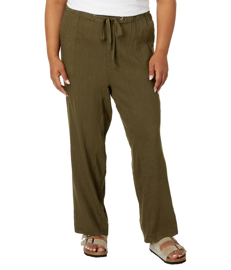 カットフロムザクロス レディース ボトムス カジュアルパンツ プラスサイズ KUT from the Kloth Plusize Rosalie - Drawstring Pants with Porkchopockets in Dark Olive Dark Olive オリーブ