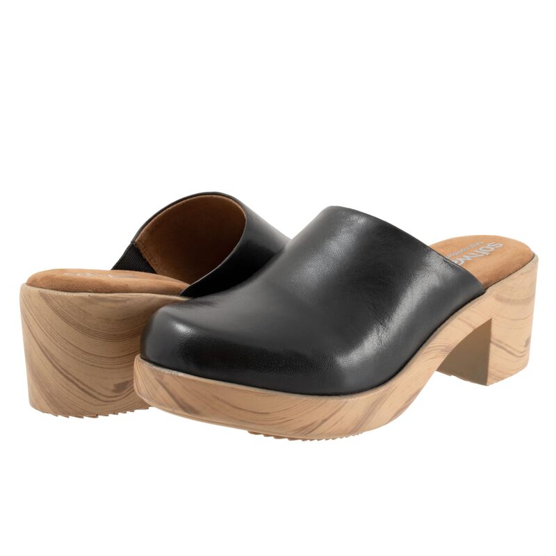 ホンブルグ帽ウォーク レディース シューズ 踵 SoftWalk Felida Black 黒いこと