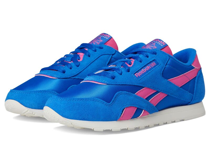 リーボック レディース シューズ スニーカー ナイロン Reebok Lifestyle Classic Nylon Optimum Blue/True Pink/Chalk チョーク