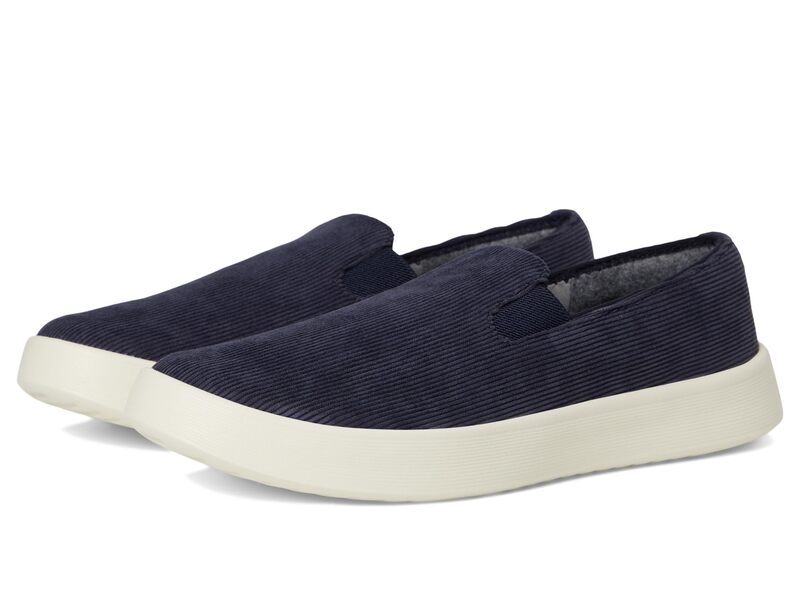 オールバーズ レディース シューズ スニーカー コール天 Allbirds Cruiser Slip On Corduroy Dark Navy (stony Cream) 皮膚軟化剤