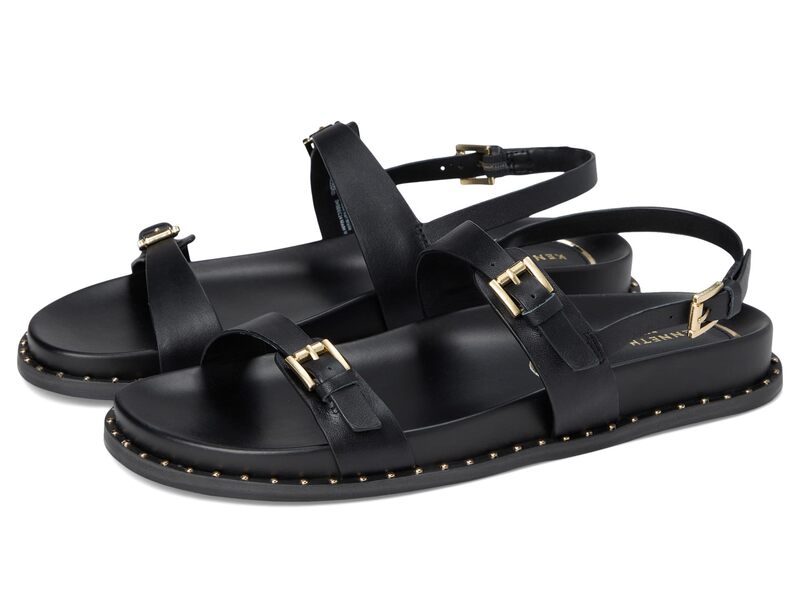 ケネスコール レディース シューズ サンダル Kenneth Cole New York Drinity Black Leather ブラック