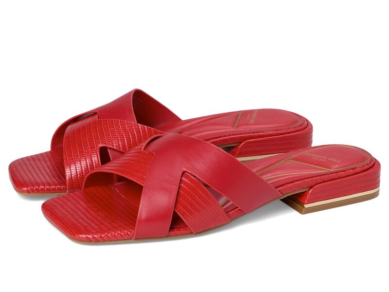 ケネスコール レディース シューズ ブーツ・レインブーツ Kenneth Cole New York Issa Red Lizard レッド