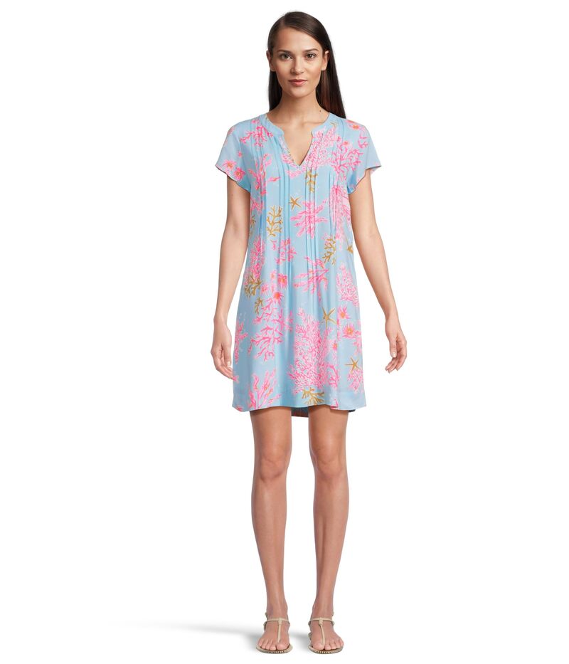 リリーピュリッツァー レディース トップス ワンピース Lilly Pulitzer Ansella Tunic Dress Multi Royal Coral コーラル