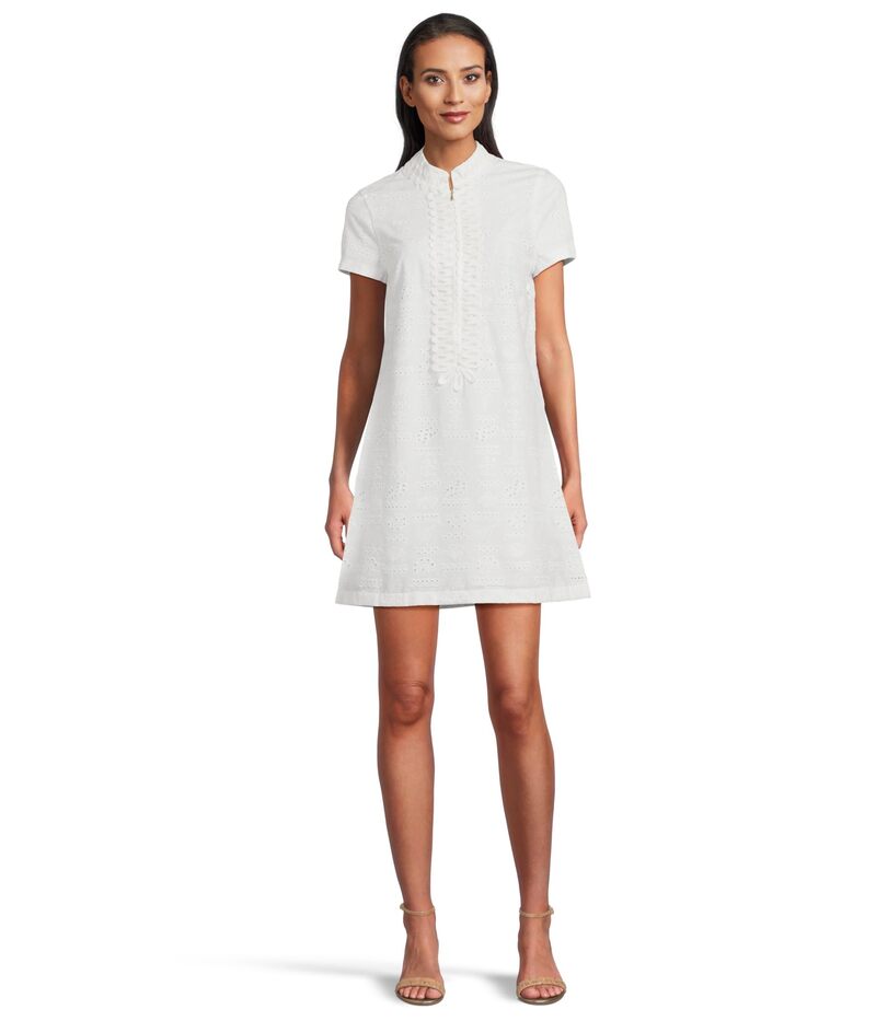 リリーピュリッツァー レディース トップス ワンピース Lilly Pulitzer Mamie Dress Resort White Outo Sea Eyelet ホワイト｜ReVida 店