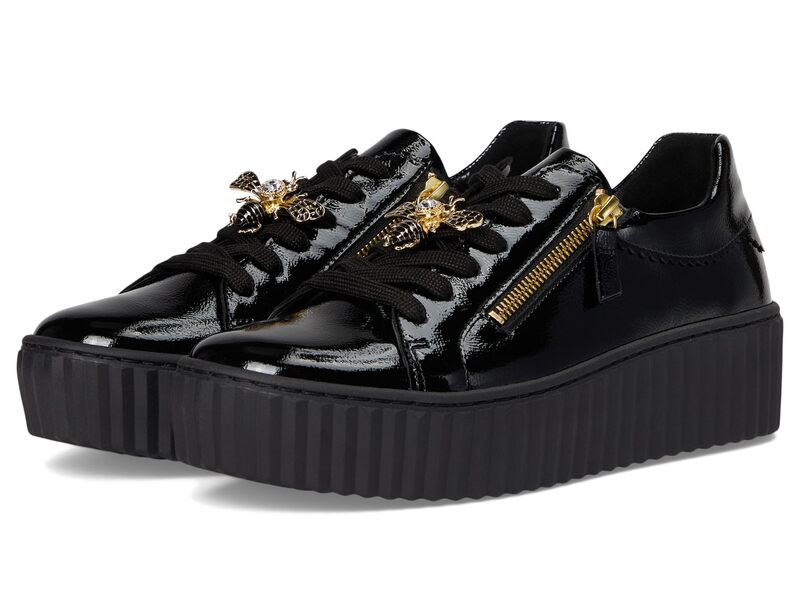 ガどんぶり鉢 レディース シューズ スニーカー Gabor 73.201.97 Black Patent 黒いこと