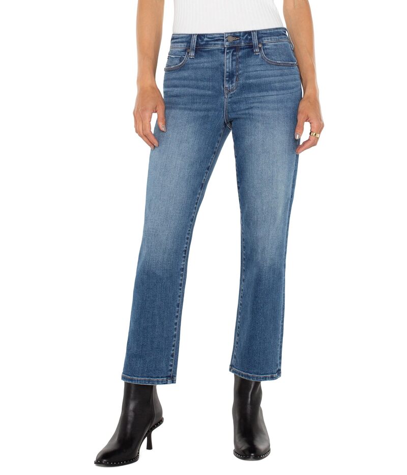 リヴァプール ロサンゼルス レディース ボトムス デニムパンツ ヴィンテージ Liverpoolos Angeles Kennedy Mid-Rise Crop Straight Vintage Denimcallaster デニム