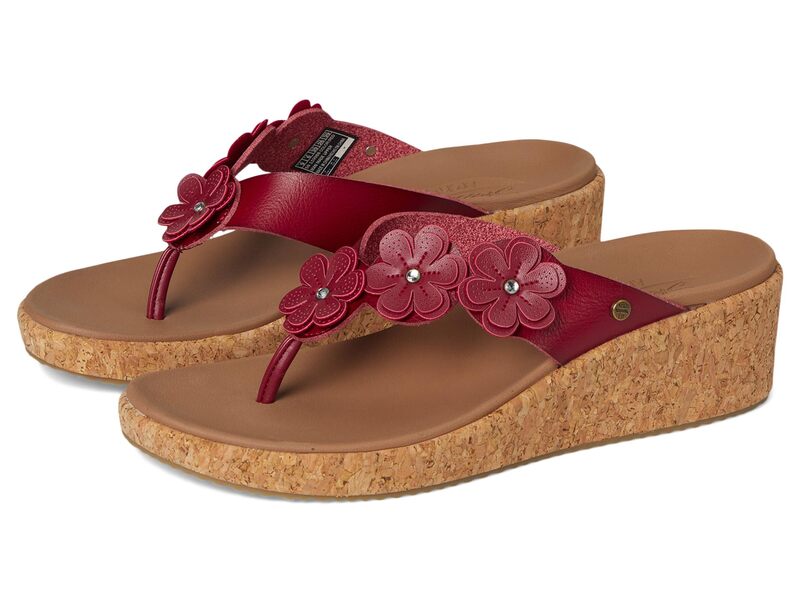 スケッチャーズ レディース シューズ ヒール SKECHERS Arch Fit Beverlee - Rare Blossom Red レッド