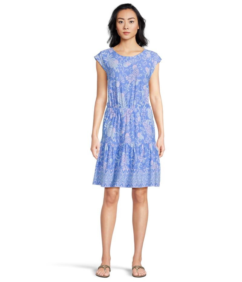 リリーピュリッツァー レディース トップス ワンピース Lilly Pulitzer Danville Dressunwashed Blue Citrus Crush Engineered Knit Dress ブルー