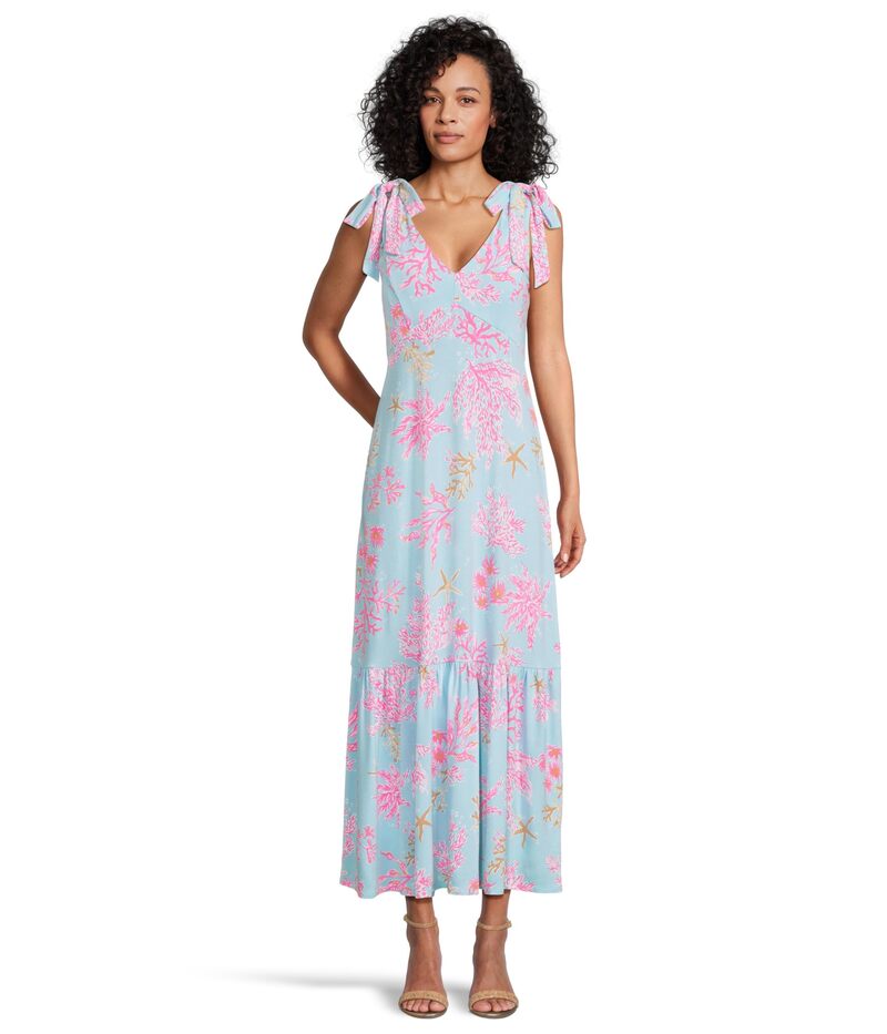 リリーピュリッツァー レディース トップス ワンピース マキシ Lilly Pulitzer Aquinnah Maxi Dress Multi Royal Coral コーラル|ReVida 店