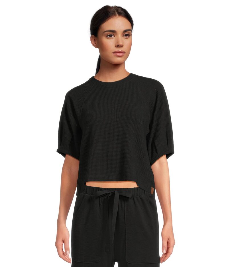 リラピー レディース トップス シャツ プリーツ Lilla Pleated Sleeve Top Black ブラック