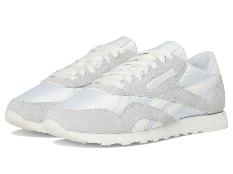 リーボック レディース シューズ スニーカー ナイロン Reebok Lifestyle Classic Nylon Moon/Moon/Chalk 車輪止め