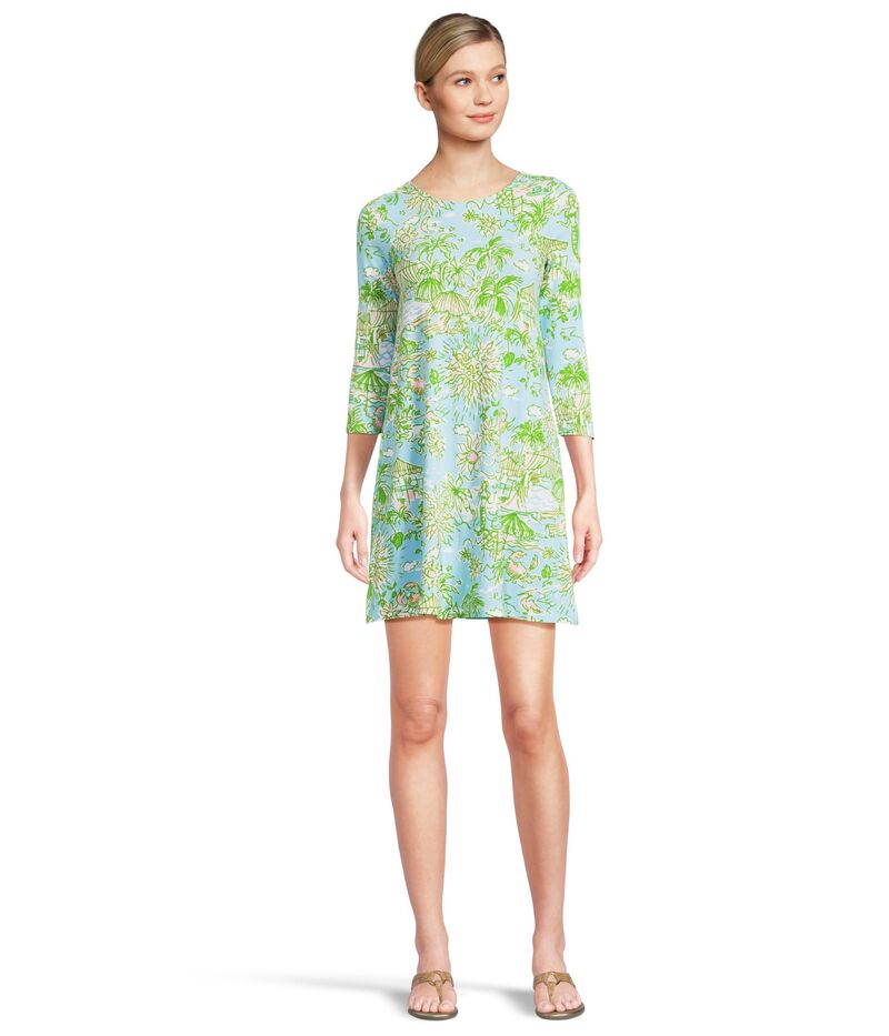 リリーピュリッツァー レディース トップス ワンピース Lilly Pulitzer Ophelia Dress Fresh Water Blue Sunbathers Bliss ブルー｜ReVida 店
