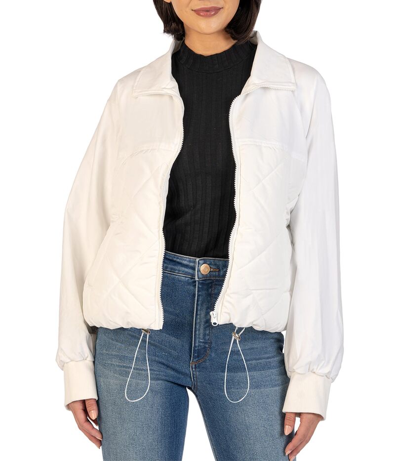 カットフロムザクロス レディース アウター コート ジャケット KUT from the Kloth Adley Jacket Off-White オフホワイト
