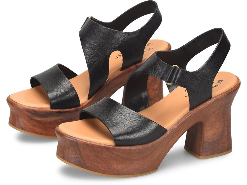 コークイーズ レディース シューズ ヒール Kork-Ease Cantal Black ブラック
