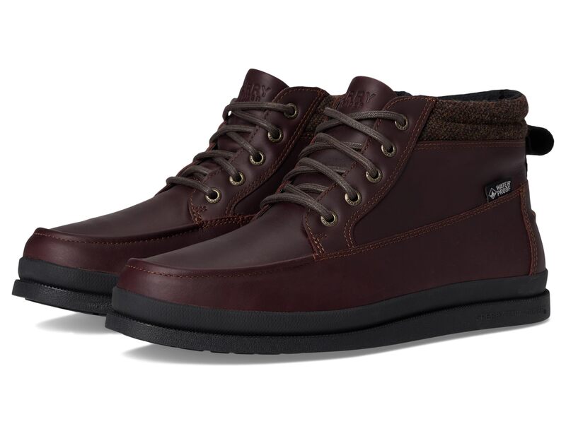 スペリー メンズ シューズ ブーツ・レインブーツ Sperry Tour Mid Moc Dark Brown ブラウン