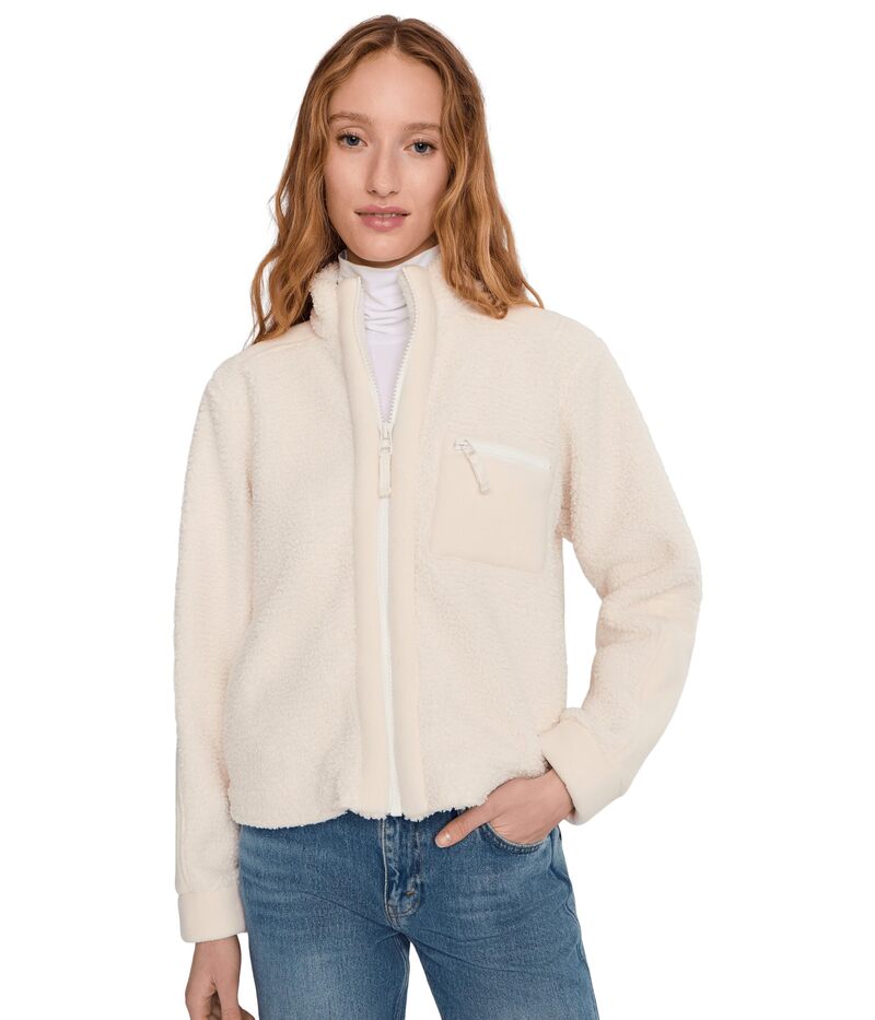 モッドドック レディース アウター コート ジャケット Mod-o-docozy Sherpa Jacket Ivory アイボリー