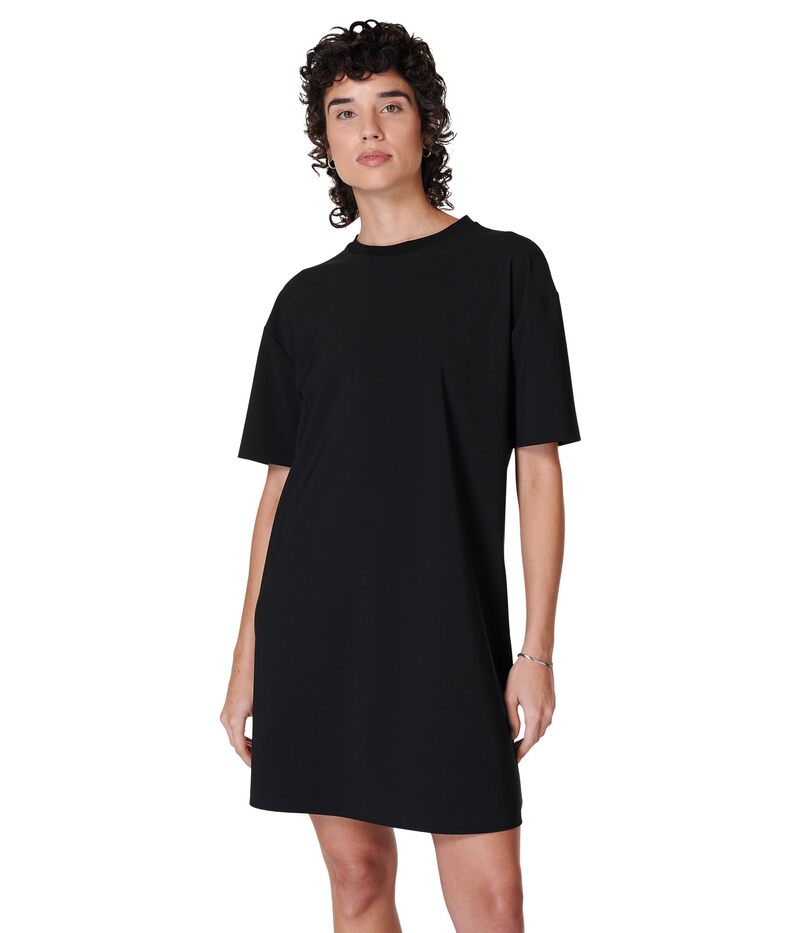 スウェッティベティ レディース トップス ワンピース ミニ Tシャツ Sweaty Betty Explorer T-Shirt Mini Dress Black ブラック｜ReVida 店