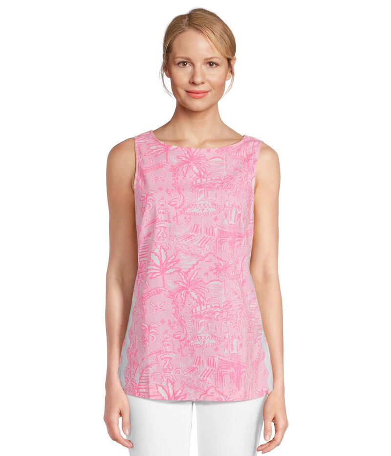 リリーピュリッツァー レディース トップス シャツ Lilly Pulitzer Palmita Tuniconch Shell Pink Pennys Playground ピンク