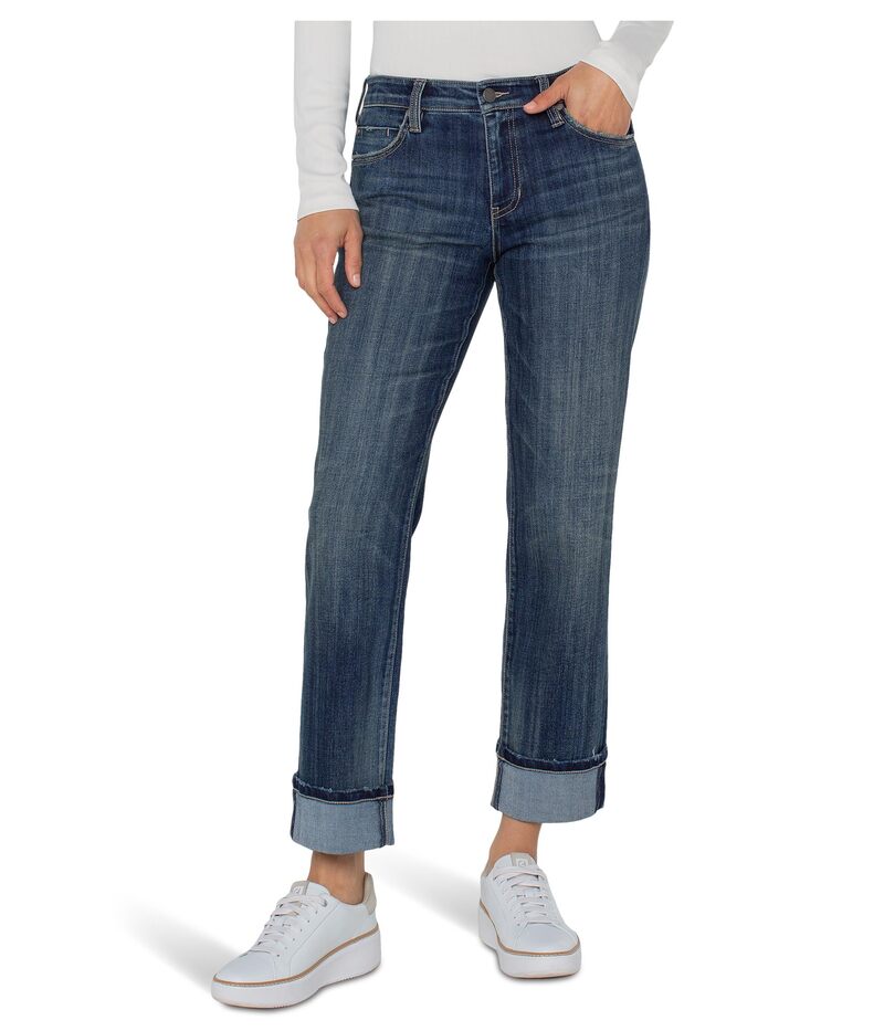 リヴァプール ロサンゼルス レディース ボトムス デニムパンツ ジーンズ Liverpoolos Angeles Marley Mid-rise Girlfriend Cuffed Jeansaylorville