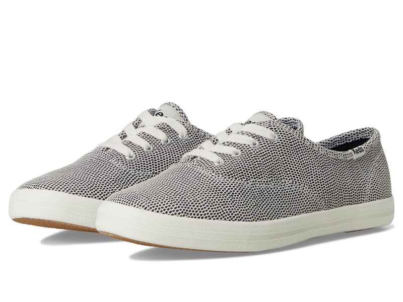 ケッズ レディース シューズ スニーカー レース レザー Keds Champion Leather Lace Up White/Black Dalmata Leather ホワイト