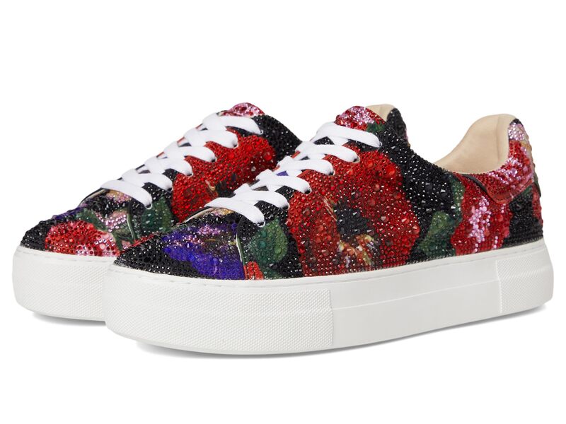 ブルーバイベトシージョンソン レディース シューズ スニーカー Blue by Betsey Johnson Sidny Black Flower Multi ブラック